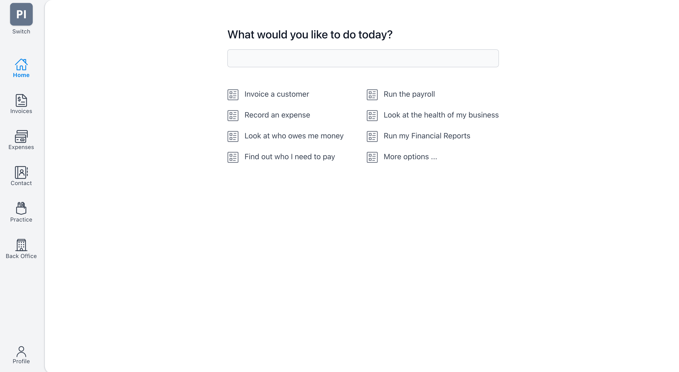 HeadOffice dashboard